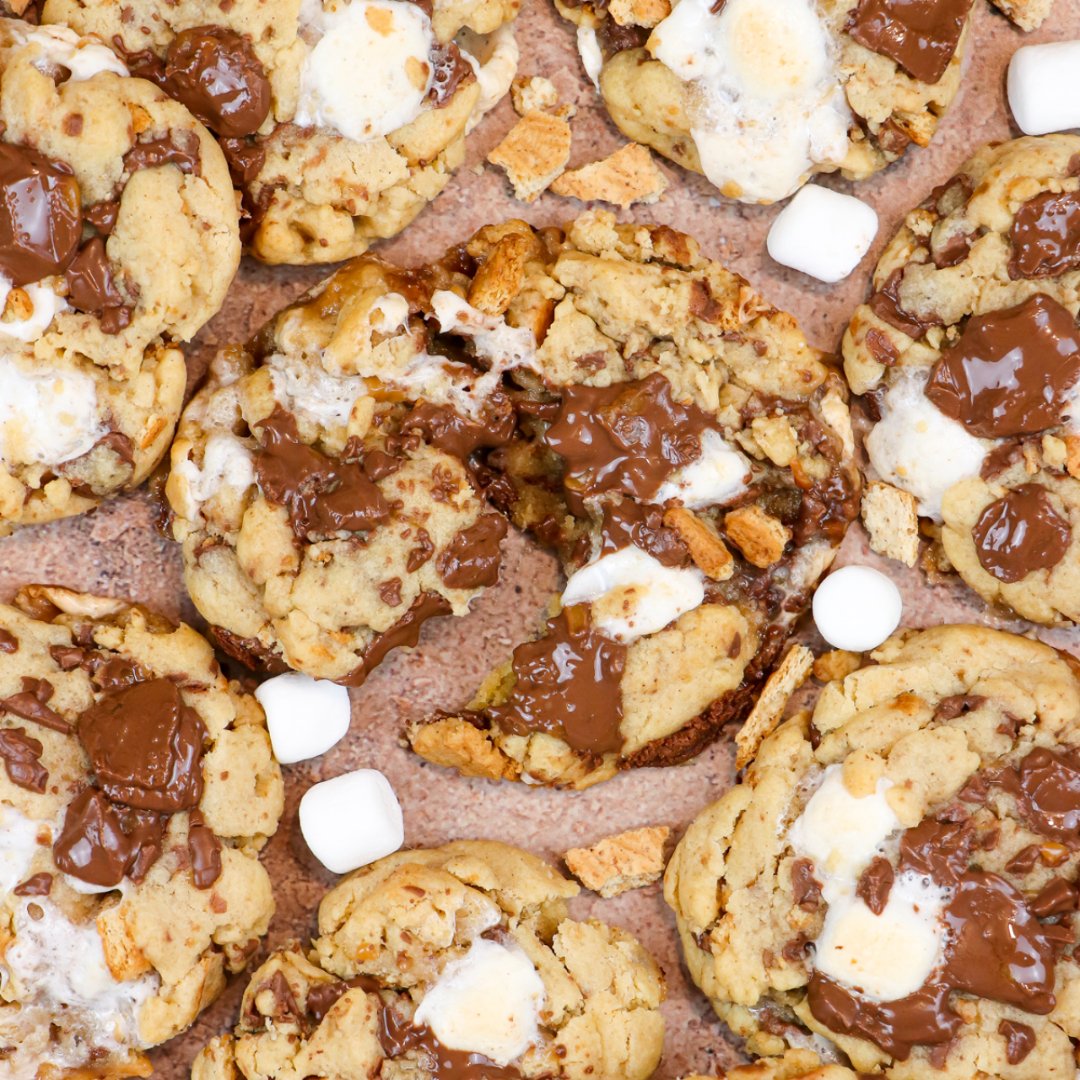 Brown Butter S'mores Cookies