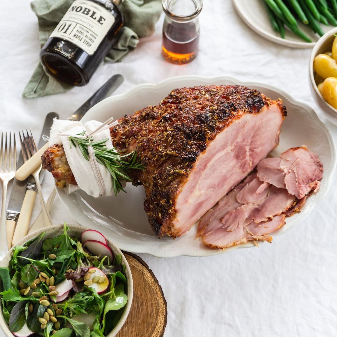 Kelly Gibney’s Maple, Whiskey, Ginger and Fennel Glazed Ham – Cook & Nelson