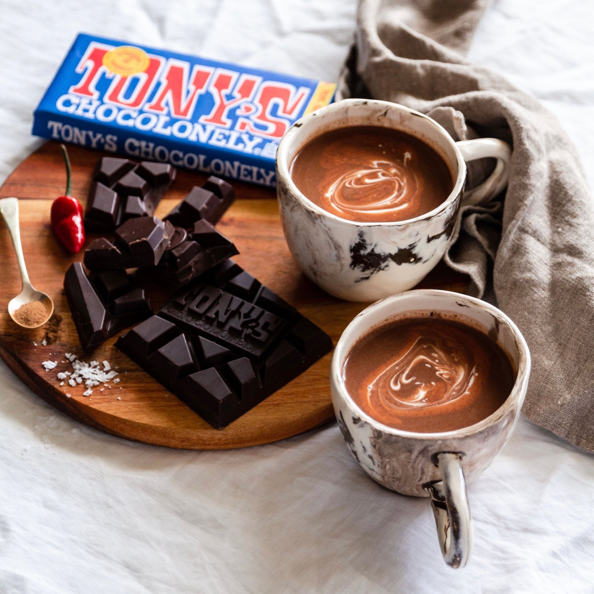 Vegan Mexican-inspired Hot Chocolate with Tony’s Chocolonely Dark Choc ...